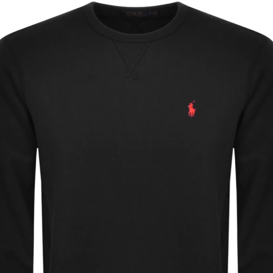 Alternative Image for ProductRalph Lauren Crew Neck Sweatshirt Black2